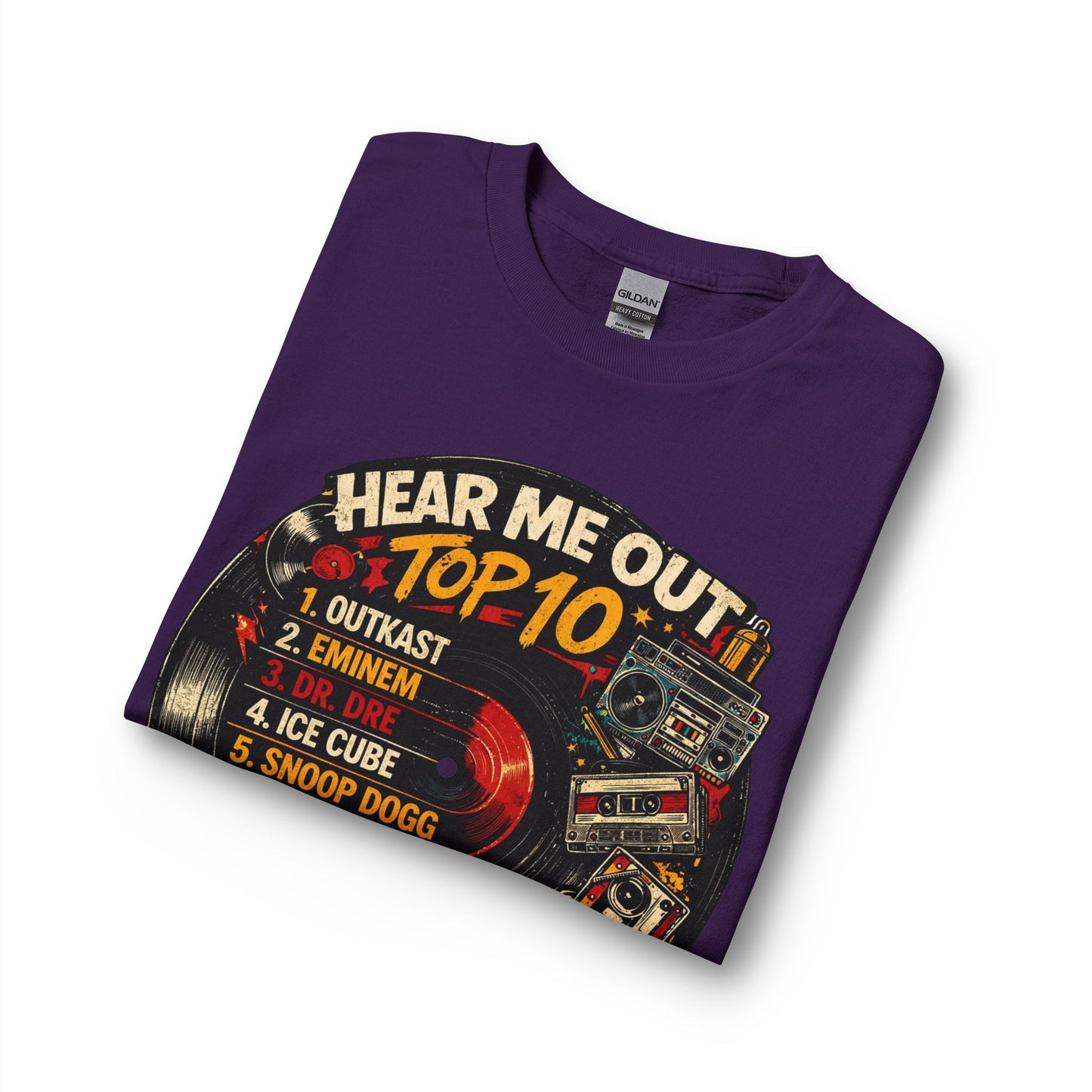 ‘Hear Me Out’ Top 10 Rap Legends Vintage Long Sleeve Tee