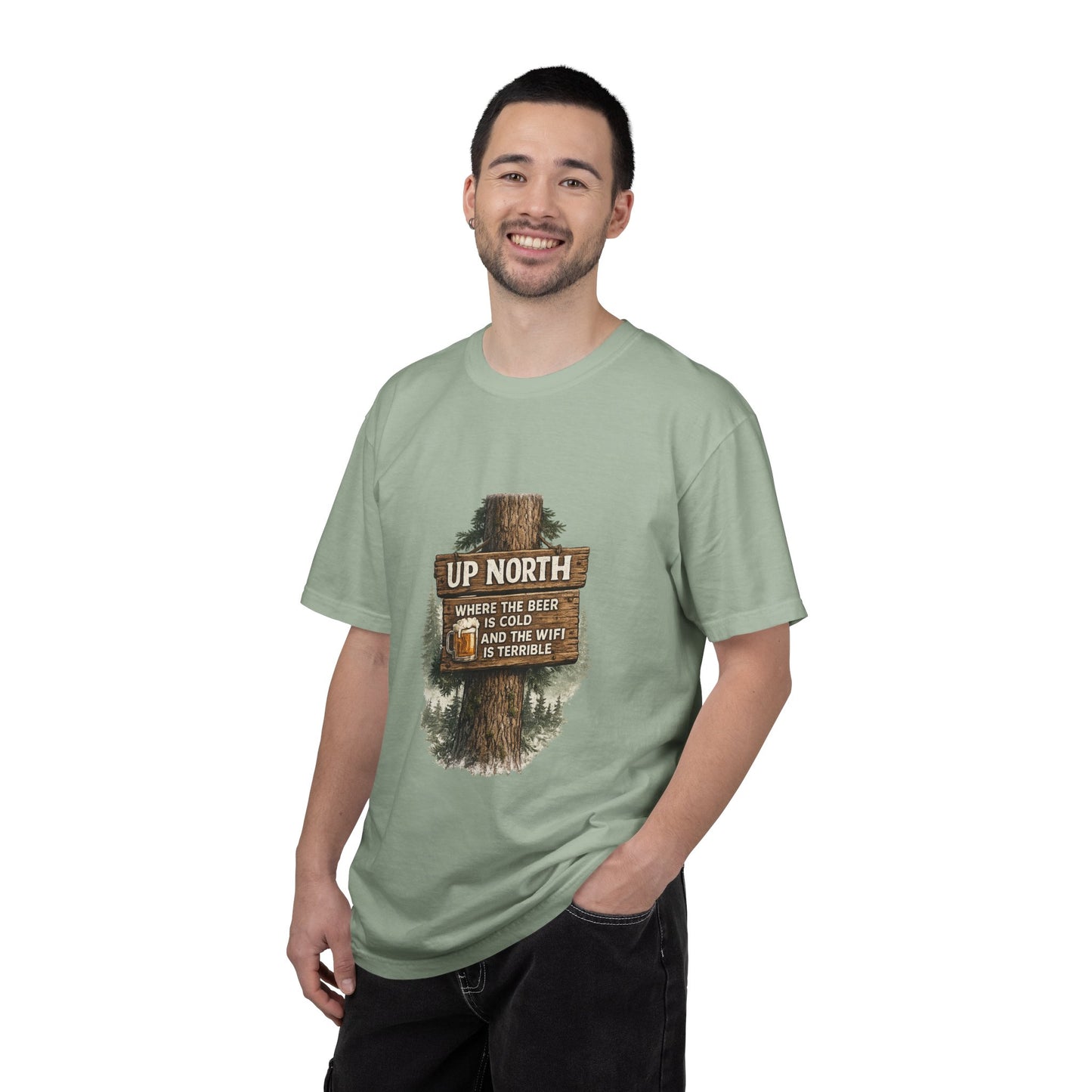 ‘Up North’ Wood Sign Tee