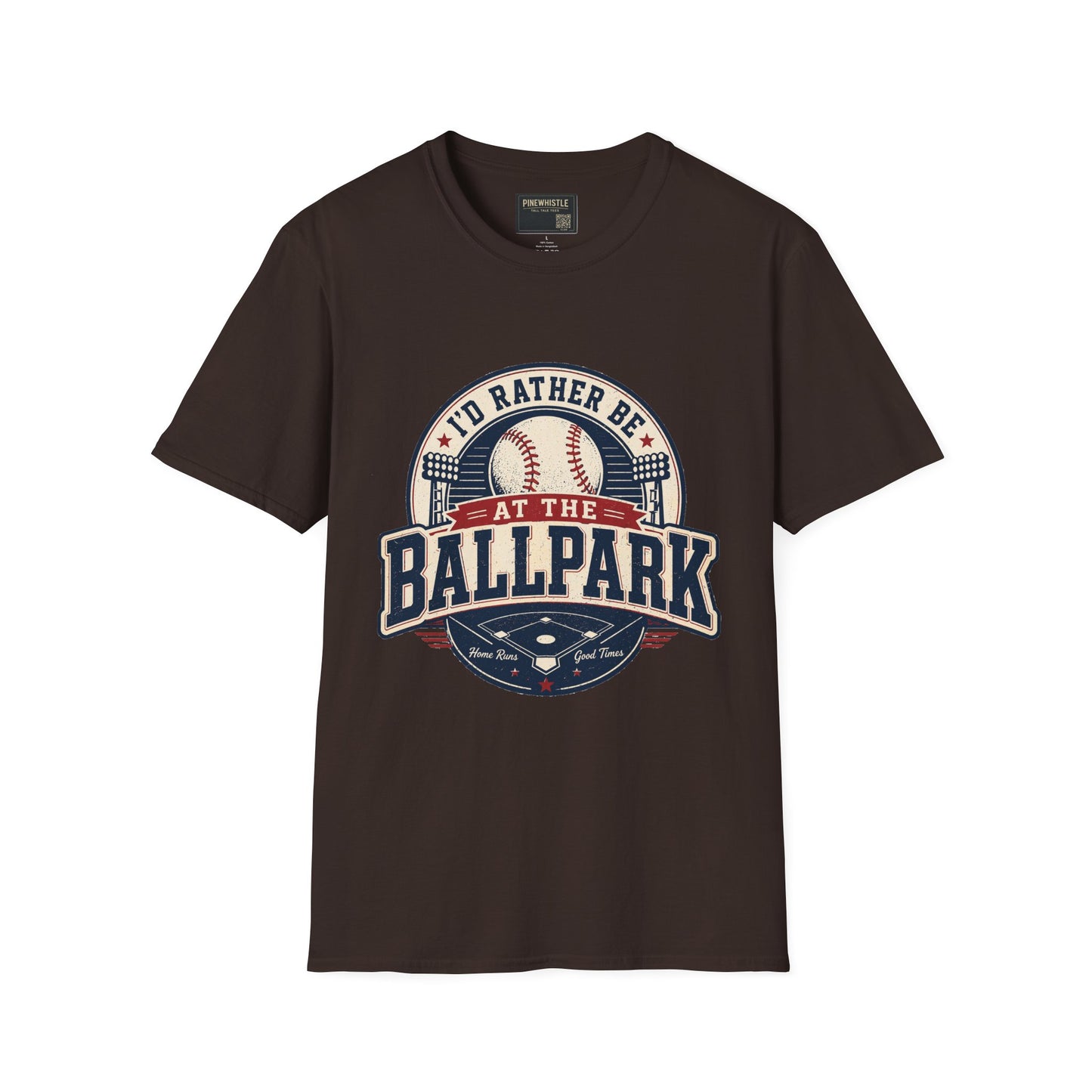 ‘I'd Rather Be At The Ballpark’ Baseball Tee