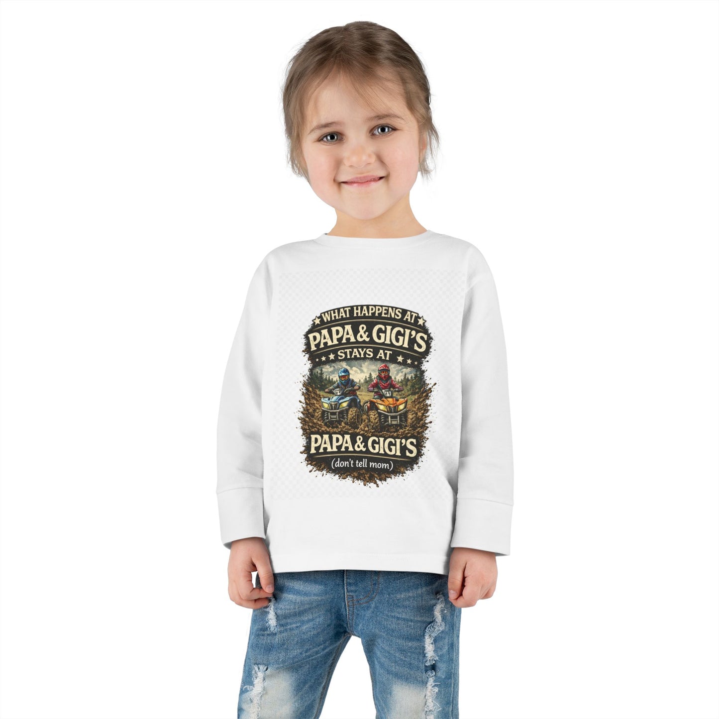 ‘What Happens at Papa & Gigi's Stays at Papa & Gigi's’ Toddler Tee