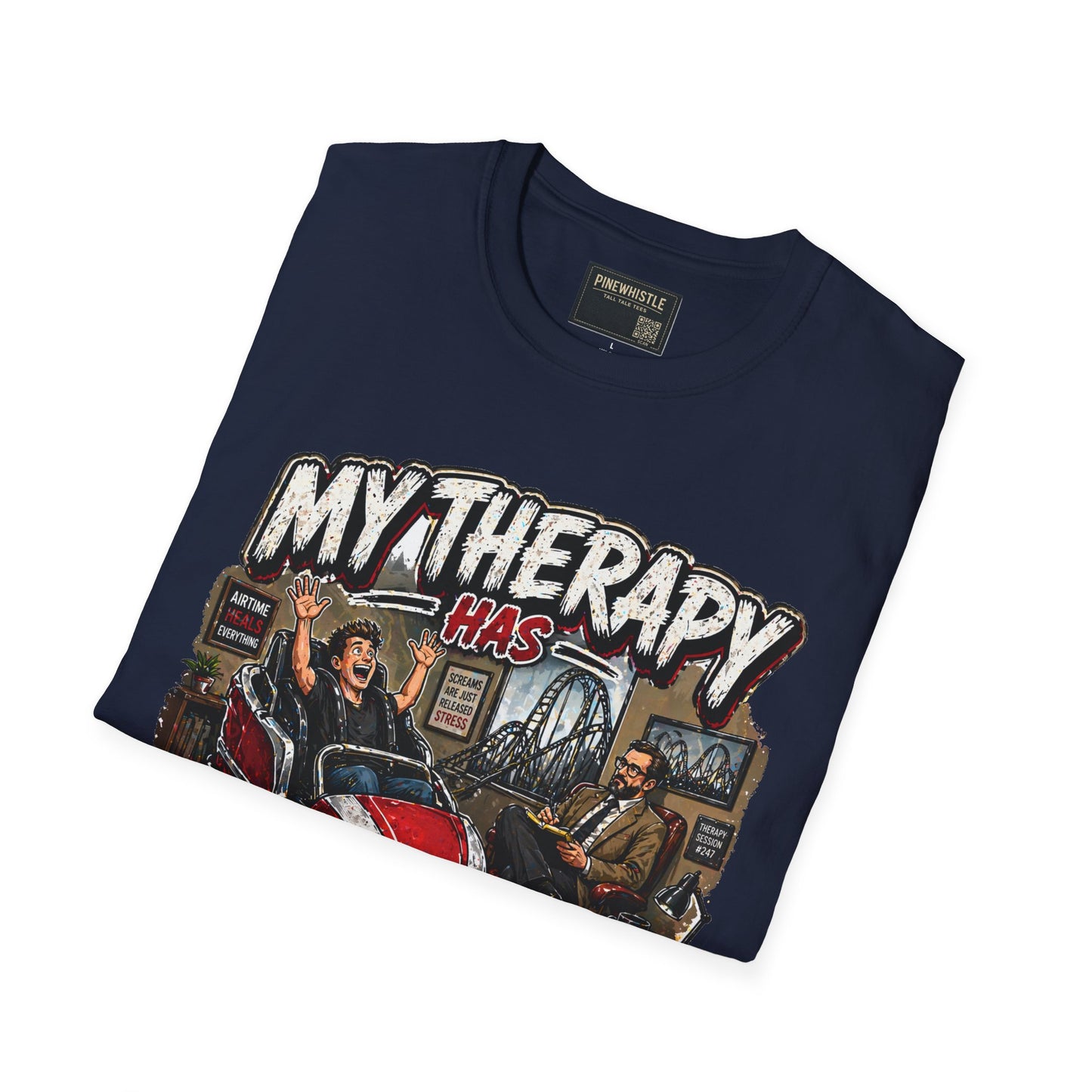 ‘My Therapy Has Restraints' Roller Coaster Tee