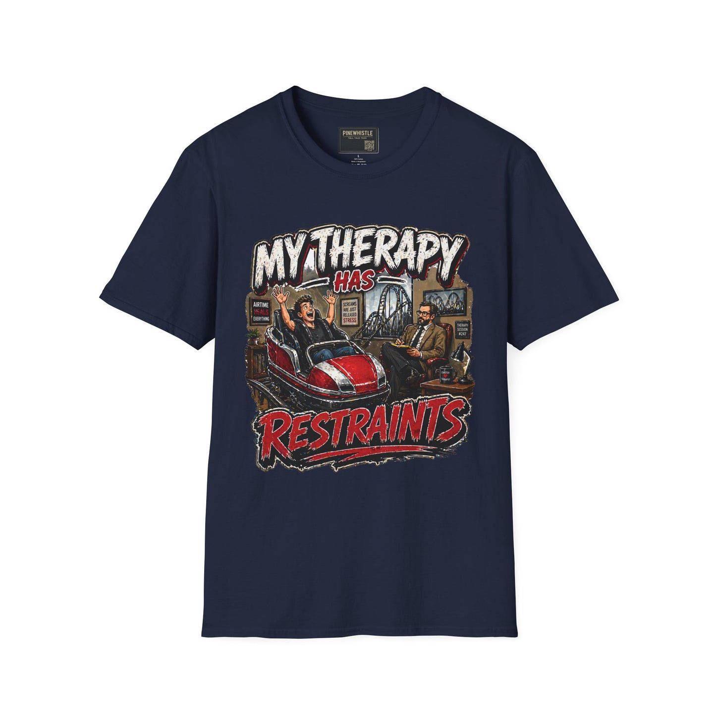 ‘My Therapy Has Restraints' Roller Coaster Tee