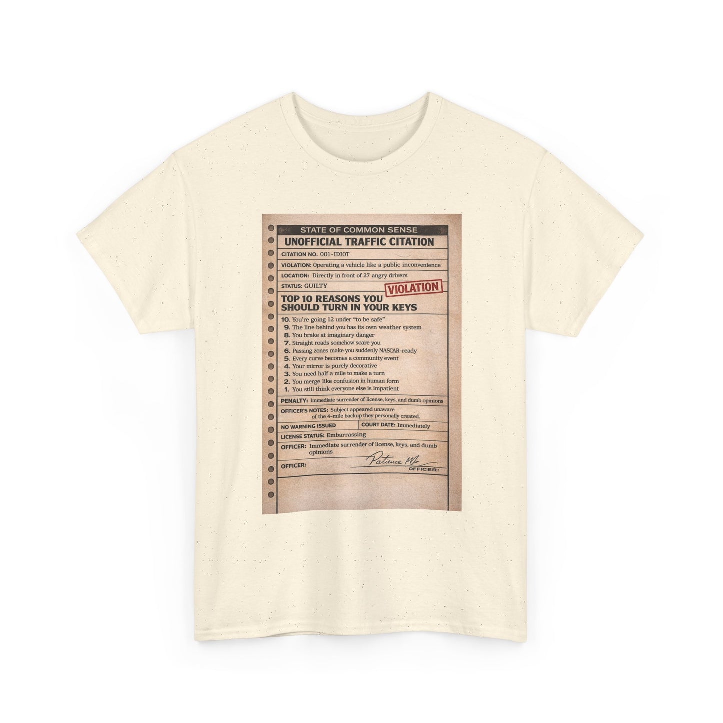 ‘You Can’t Drive’ tee