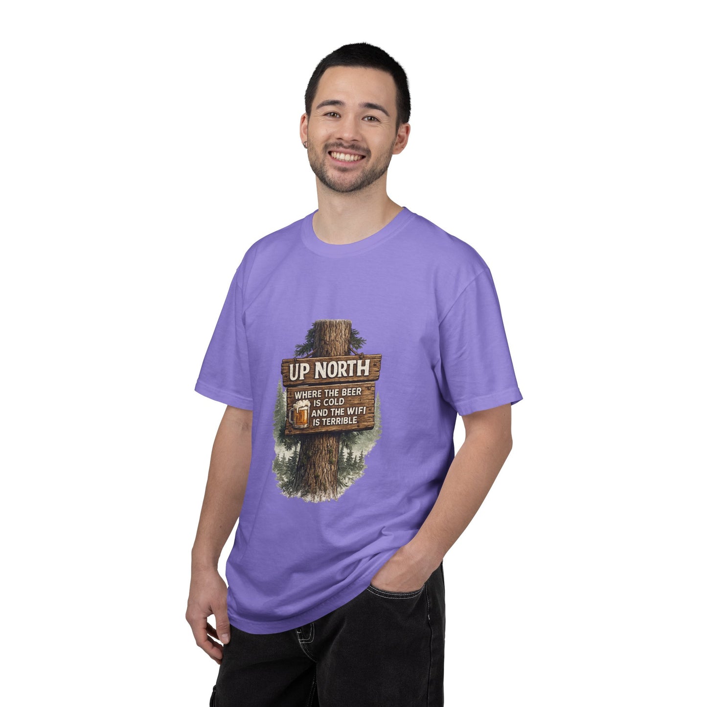 ‘Up North’ Wood Sign Tee