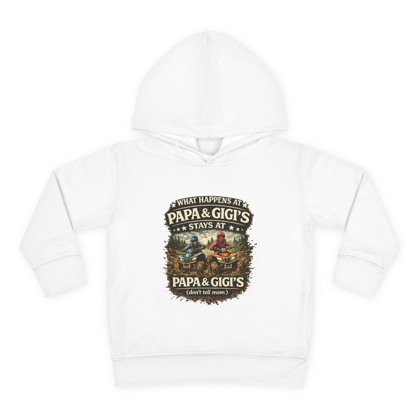 ‘What Happens at Papa & Gigi's Stays at Papa & Gigi's’ Toddler Hoodie