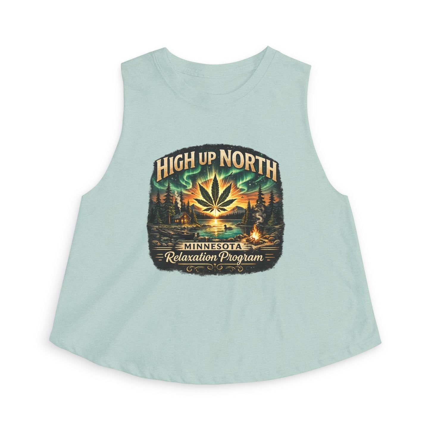‘High Up North’ Women’s Crop Top Tank