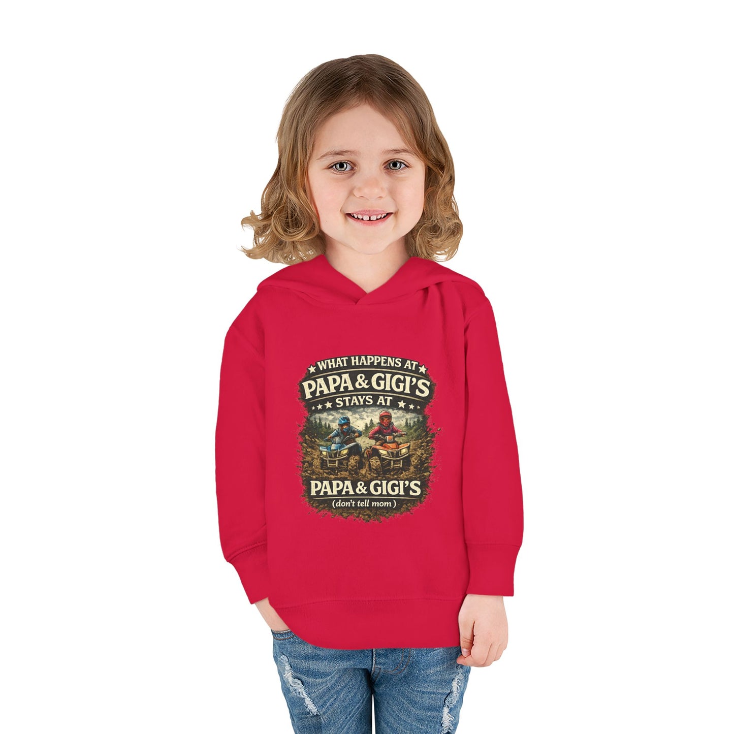 ‘What Happens at Papa & Gigi's Stays at Papa & Gigi's’ Toddler Hoodie