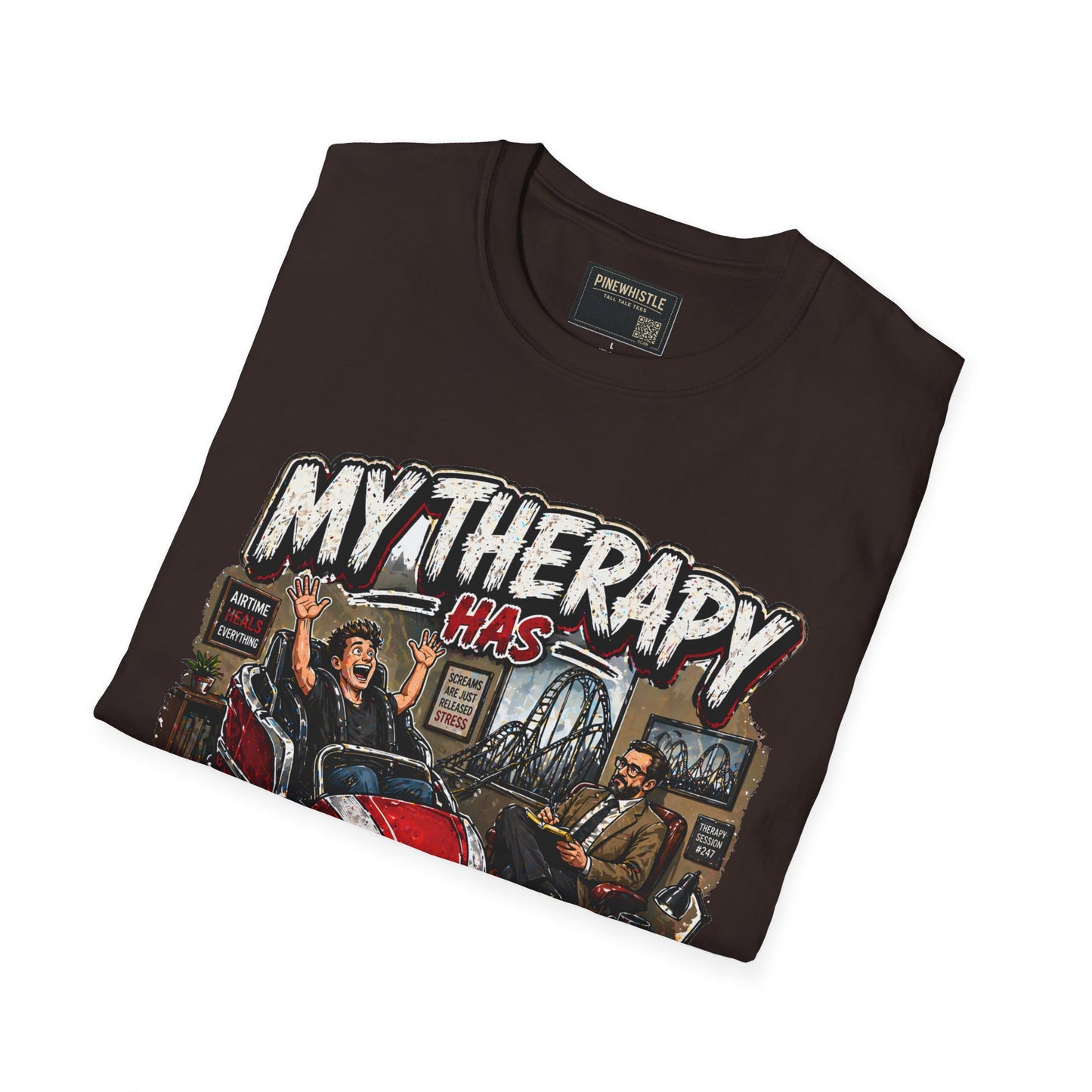 ‘My Therapy Has Restraints' Roller Coaster Tee