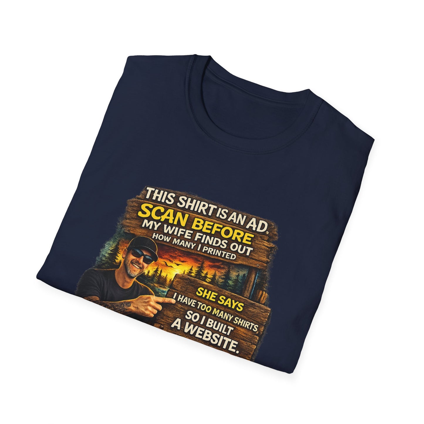 ‘Scan Before My Wife Finds Out’ Graphic Tee
