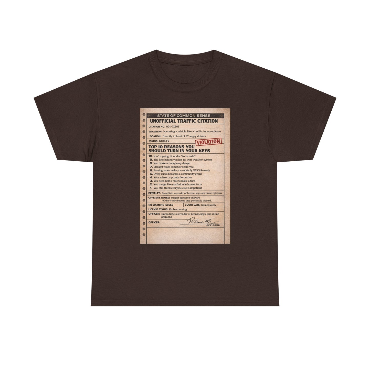 ‘You Can’t Drive’ tee
