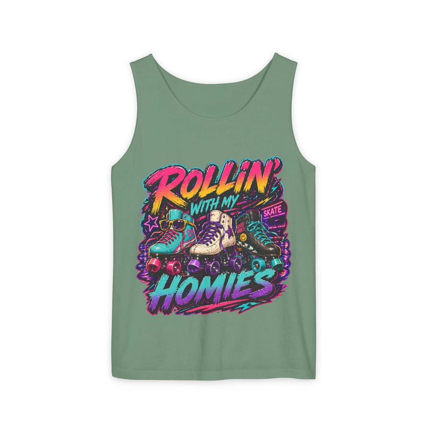 Roller Skating ‘Rollin' With My Homies’ tank