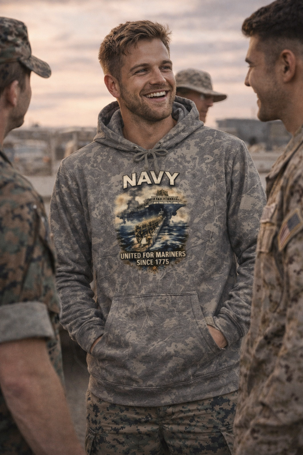 Retro Navy ‘Uber for Marines’ Hoodie